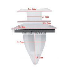 100pcs 8mm Car Door Panel Clips Moulding Car Fastener Clips For BMW thumbnail-2