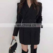 Оптовая продажа индивидуально изготовленных ретро повседневных костюмов для офисных работников, офисной одежды, бежевых блуз для женщин, жакетов и курток для женщин thumbnail-4