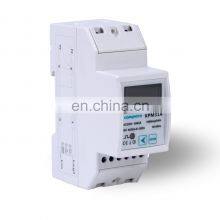 Single Phase Lora/Wireless Module Smart DIN Rail 35mm Mounted Energy Meter With RS485 Port thumbnail-3
