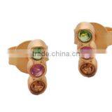 3 Round Stones 925 Silver Ring thumbnail-1