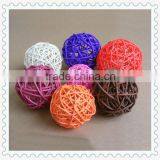 Outdoor Handwoven Natural Rattan Ball Light thumbnail-1