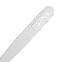 White PE Insulated Tweezers Electronic Maintenance Pointed Flat Round Head Dust-free Plastic Tweezers thumbnail-4