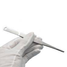 Tweezer Handle Non Slip Pointed/curved Stainless Steel Precision Stiffening Forceps 430 Material Quality thumbnail-3