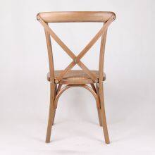 Crossback Chair Beech Wood Material Stackable With Cushion Seat With Rattan Surface EN12520 Standard thumbnail-2