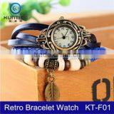 New Arival Fashion Vintage Bracelet Leather Quartz Watch thumbnail-1