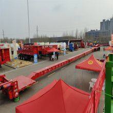 Multi Axle Semi-trailer Four Lines and Eight Axes Large Cargo Transportation