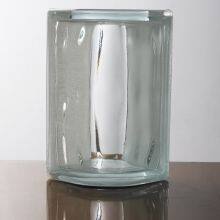 Popular Decoration 190*190*80mm Decorative Cloudy Crystal Side in Colored Glass Block Brick thumbnail-5