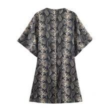 2025 New Fashionable Elegant Women's Animal Print Mini Dress thumbnail-3