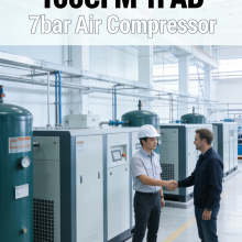 BY 22/37/30/45/55/75KWOil Free Air Compressor.Clean Air, Environmentally Friendly and Pollution-free. thumbnail-4