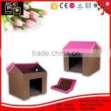 Custom Lovely Cozy Imitation Leather Pet House thumbnail-1