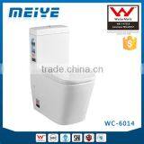 Two-Piece Washdown Watermark Toilet Factory S/P Trap With Geberit or R&T Flush Valve Soft Closing Cover, Australian WELS WC-6014 Quality Choice thumbnail-1
