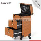 Hot Product!Makeup Artist Trolley Makeup Organizer Case With Beautiful Mirror thumbnail-1