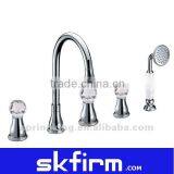 Golden Brass Body Glass Handle Bathtubs and Showers thumbnail-1