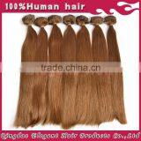 High Quality Raw Virgin Indian Hair Brown Clip-In Hair Extension 100% Pure Temple Hair