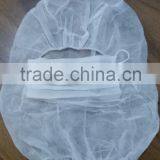 Adult Food Industry Disposable Non-woven PP Polypropylene Hood Mask Balaclava Hood With Face Mask