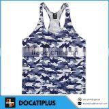 Camoflauge Pattern Gym Tank Top