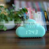 Creative Voice Alarm / Clouds Clock / Children Small Bedside Alarm Clock / Mute Luminous Electronic Clock Watch Wall Clock thumbnail-1