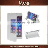 View Window Stand Flip Leather Cover Folio Case for Huawei G700
