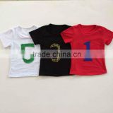 wholesale birthday baby shirt girls T-Shirt cotton fashion shirt for boy and girl