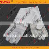 14' White Kevlar Welding Cow Split Leather Working Glove