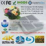 Home Computer With Intel Nuc i3 5005u Core Hd5500 Graphcis Wifi 300m Bluetooth Gigabit Lan dc 12v ce Fcc Fanless Desktop