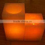Battery Operated Remote Control Square LED Wax Candles thumbnail-4