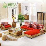 Modern Interior Wicker Handicraft Hand Woven Living Room Sofa Couch Set Natural Rattan Indoor Furniture Quality Choice thumbnail-1