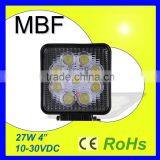 27W Square Truck & Car LED Work Light LED Car Headlight