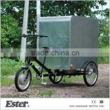 Electric cargo trike with 500w rear motor