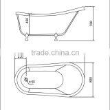 CUPC Certificate Bathtub With Feet Prices,free Standing Hot Tub,calw Foot Bath thumbnail-4