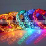 2016 A-bomb High Quality Leopard Soft Dog Collar Led Pet Dog Collar thumbnail-3