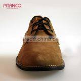 Tan Swede Leather Latest Design Mens Derby Shoes thumbnail-2