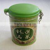 China Directly Round Seed Tin Cans With Wire Clasp