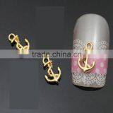 2016 New 3D Nail Manicure Decor Golden Metal Ship Anchor Design DIY Nail Decoration Tools For Manicure Tools thumbnail-2