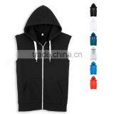 Mens 100% Cotton Plain White Short Sleeve Pullover Hoodie thumbnail-3