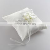white wedding ring pillow for wedding decoration