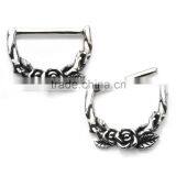 Rose Nipple Clicker 14G Nose Piercing Jewelry thumbnail-1