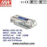 Meanwell 1500W Modified Sine Wave DC-AC Power Wind Inverter 1.5kw 24v Inverter dc Inverter 24v