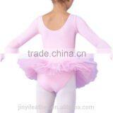 Long Sleeves Children Ballet Tutu for Girls, Pink/Black/White Ballet Dancing Skirt for Kids, Made From Cotton thumbnail-4