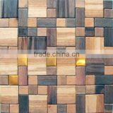 HMK13 European Style Wood Mosaic Artwork Wall Tile