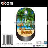 Ricom LIFE IS A BEACH MOUSE,custom Logo Wireless Mouse,optical Mouse Fcc Standard With Box--MW6012--Shenzhen Ricom