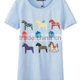 Newest Design Cheap Top Quality Promotional Ladies t Shirt Wholesale China thumbnail-1