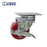 3" Swivel Cart Wheels Wheel Polyurethane Side Mount Caster Wheel Industrial Wheels thumbnail-2