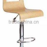 China Bent wood bar stools with footrest and backrest