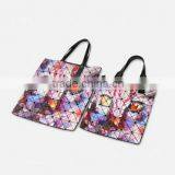 All-over Print Diamond Check Tote Bag, 2016 Newest Lady Shopping Bag thumbnail-2