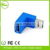 Male to Female 90 Degrees Right Angle USB 3.0 Conversion Adapter