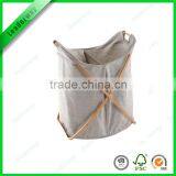Fashion Design Collapsible Bamboo Laundry Basket thumbnail-3