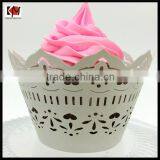 New Cheap Party Laser cut Cupcake Wrapper