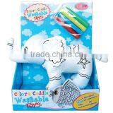 DIY Toy Coloring Washable Elephant With 4 Markers thumbnail-1