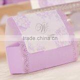 Small Purple Creative Paper Gift Box Candy Paper Box for Wedding and Children Party